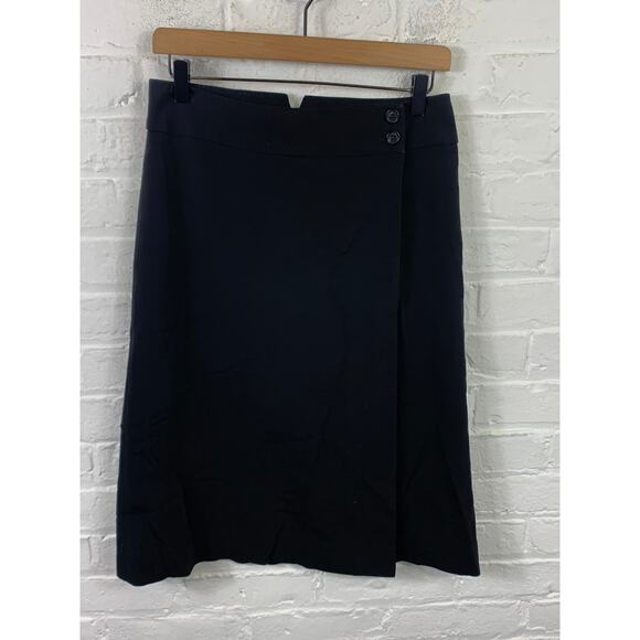 Prada Women’s Straight & Pencil Midi Skirt Regular Fit Solid Black Size 40 - Picture 1 of 3